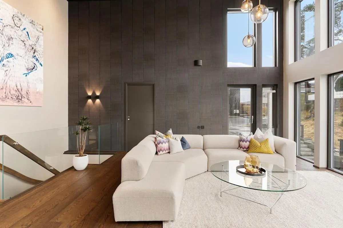 High-End Villa With Private Rooftop And Sea Line Bergen