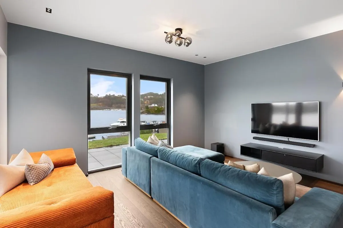 High-End Villa With Private Rooftop And Sea Line Bergen