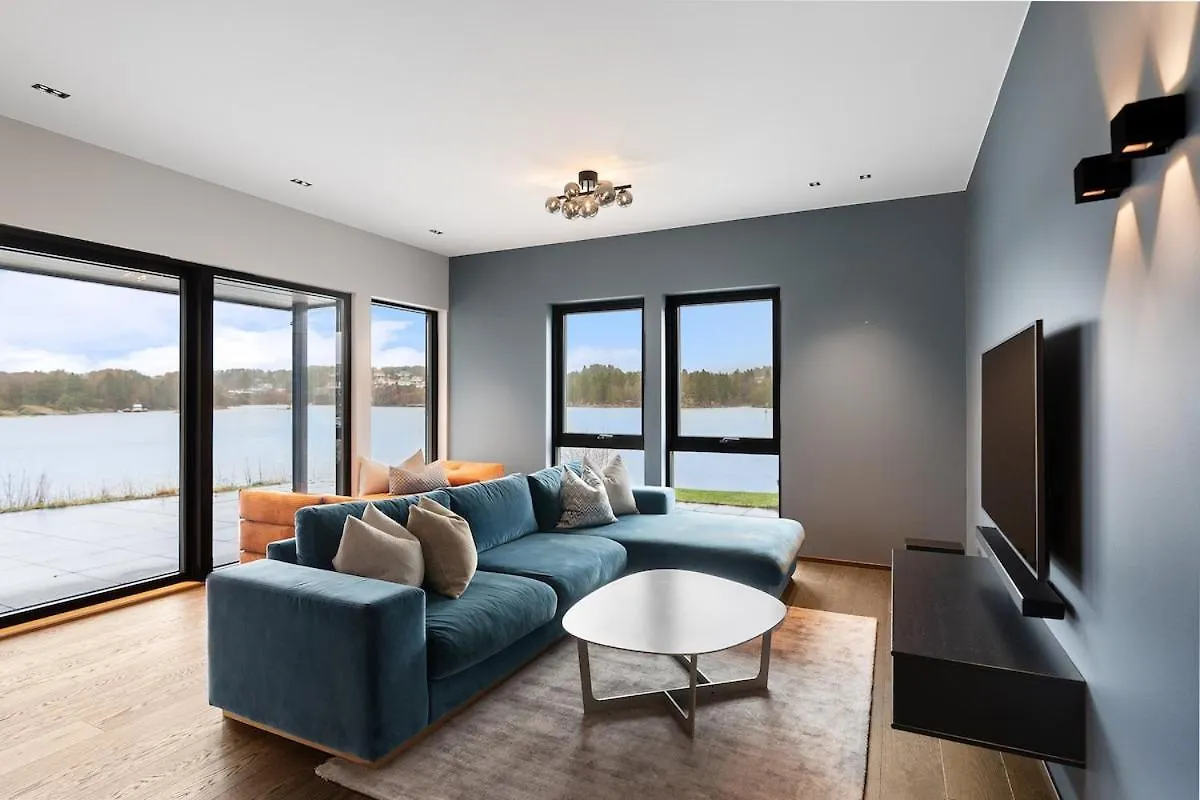 High-End Villa With Private Rooftop And Sea Line Bergen Norwegen