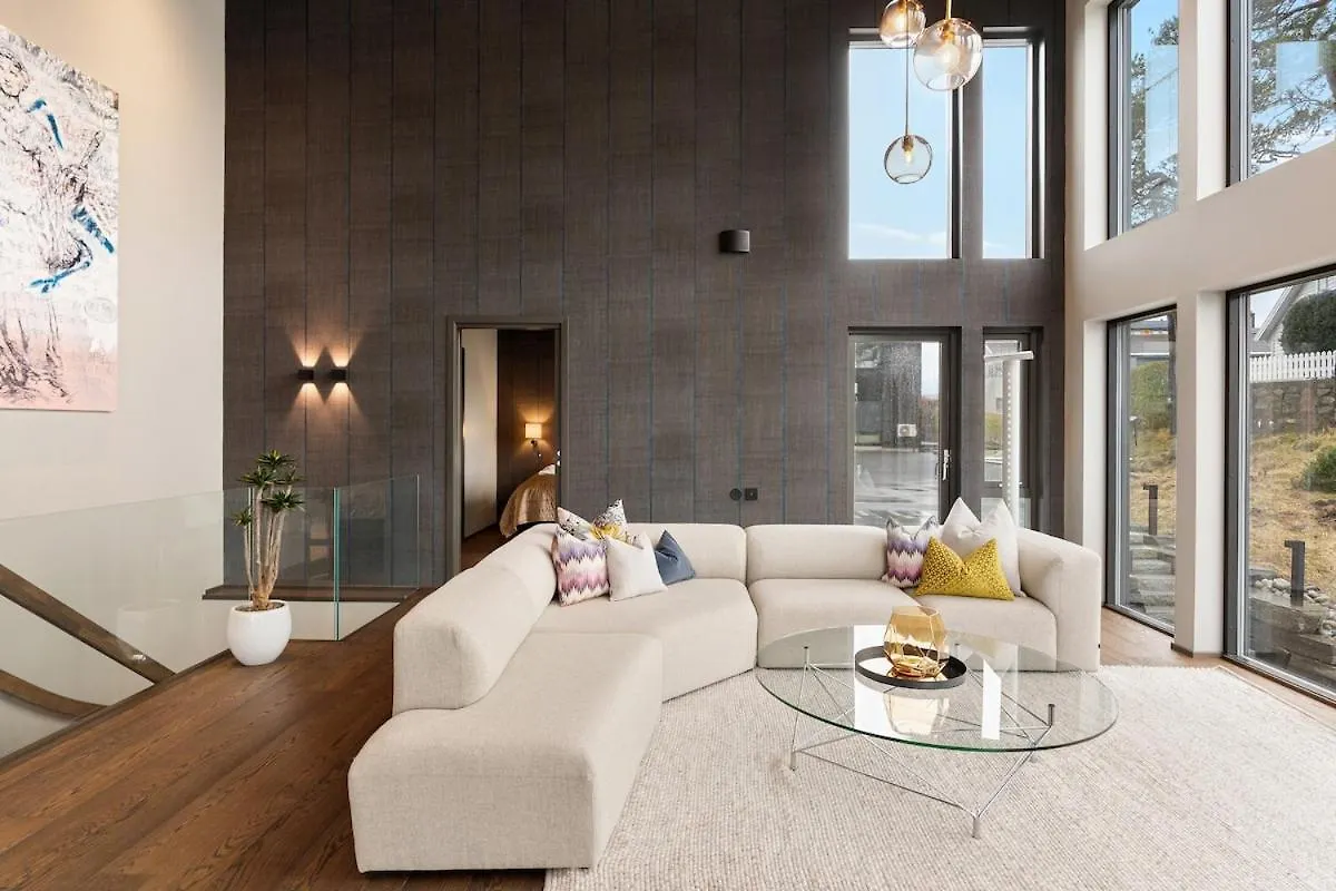 High-End Villa With Private Rooftop And Sea Line Bergen Norveç