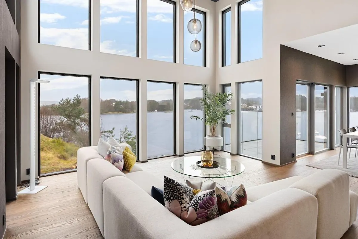 High-End Villa With Private Rooftop And Sea Line Bergen